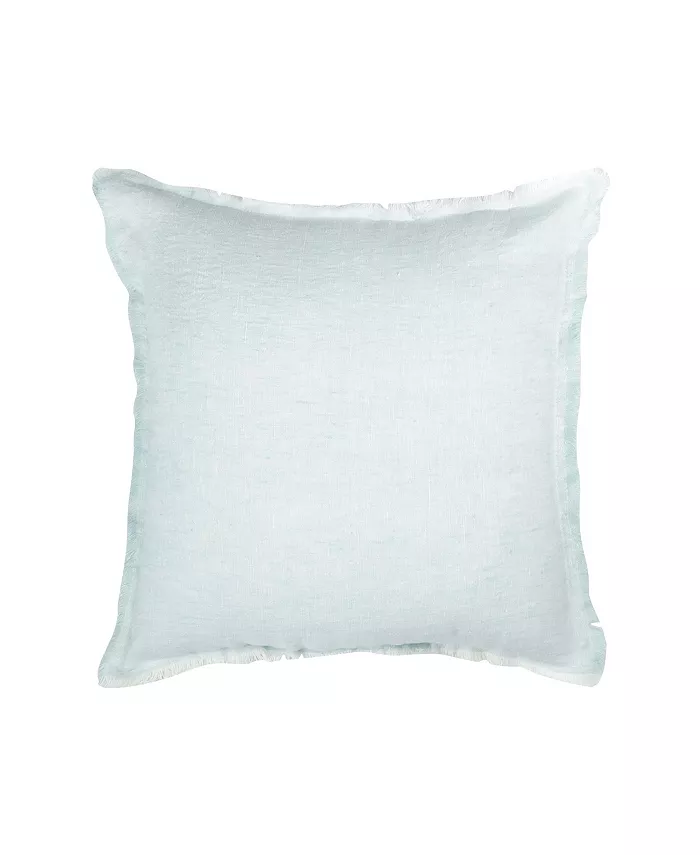 Anaya Home Light Aqua Linen Down Throw Pillow