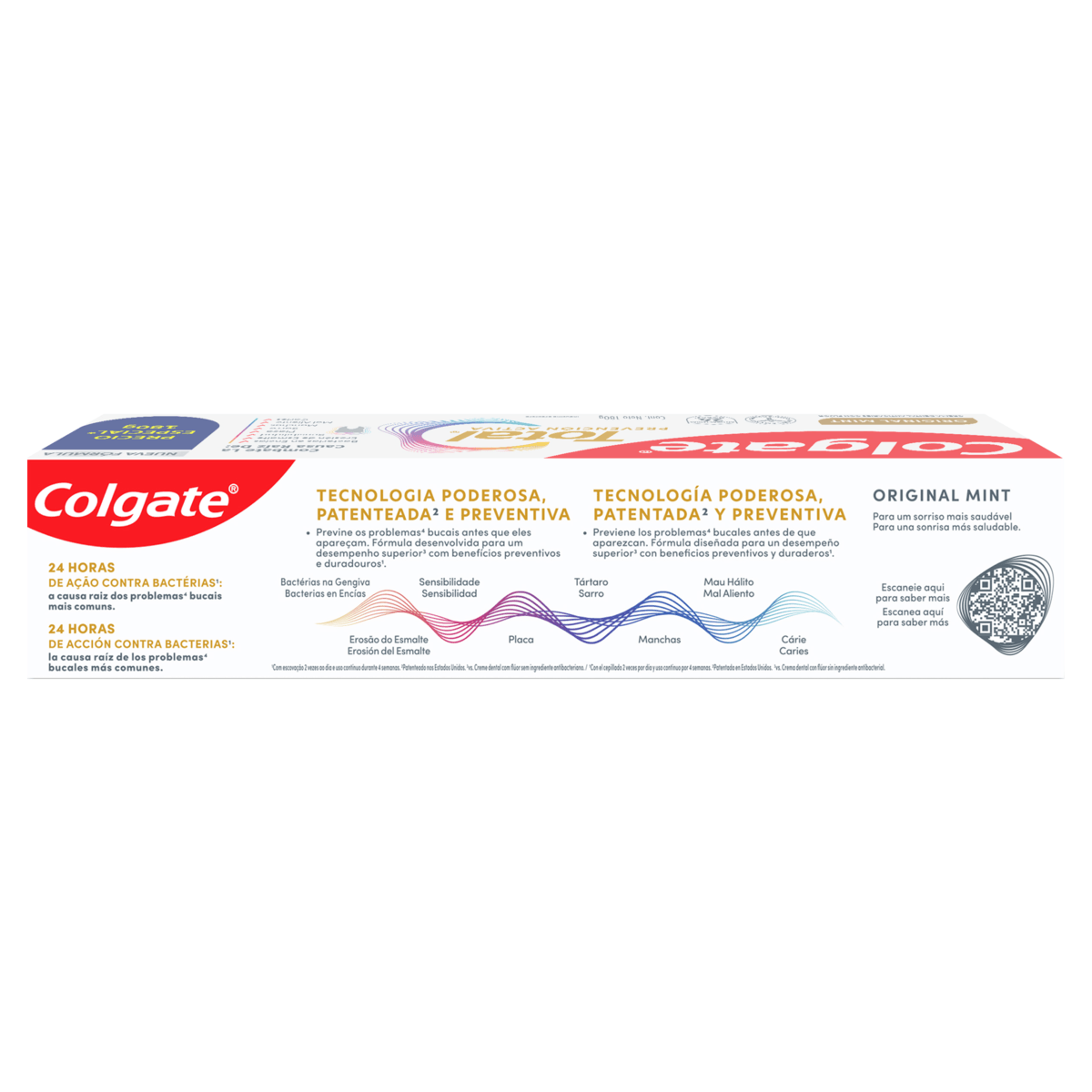 Creme Dental Original Mint Colgate Total Prevencao Ativa Caixa 180g