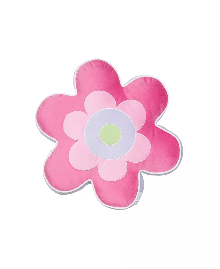 Levtex Merrill Girl Flower Shaped Decorative Pillow， 18