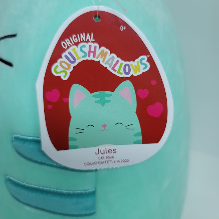 Squishmallows Official Kellytoys Plush 12 Inch Jules the Cat (Valentines Edition) Ultimate Soft Stuffed Toy