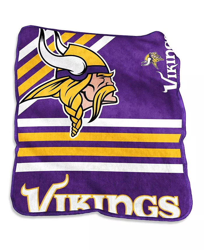 Logo Brands Minnesota Vikings 50'' x 60'' Plush Raschel Throw