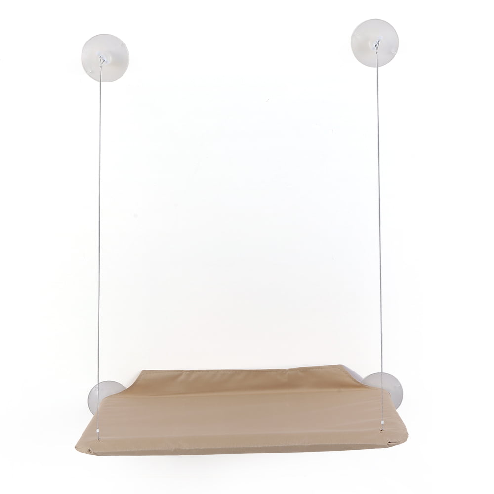 Cat Window Perch Hammock Window Mounted Cat Bed Cooling Breathable Canvas Suction Cups Sunbath Hammock Bed for Cats Dogs