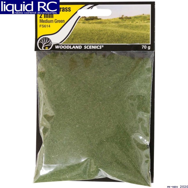 Woodland Scenics FS614 Static Grass Medium Green 2mm