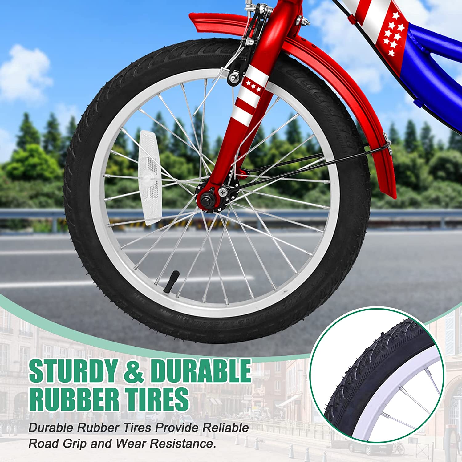 Lilypelle 16 inch Tricycle for Beginner Riders，Kids Tricycle 16