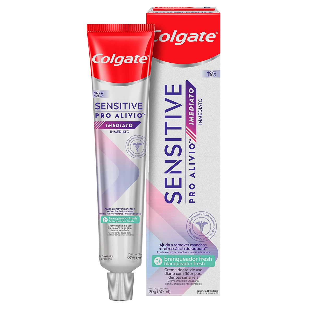 Creme Dental Para Sensibilidade Colgate Sensitive Pro-Alivio Imediato Branqueador Fresh 90g