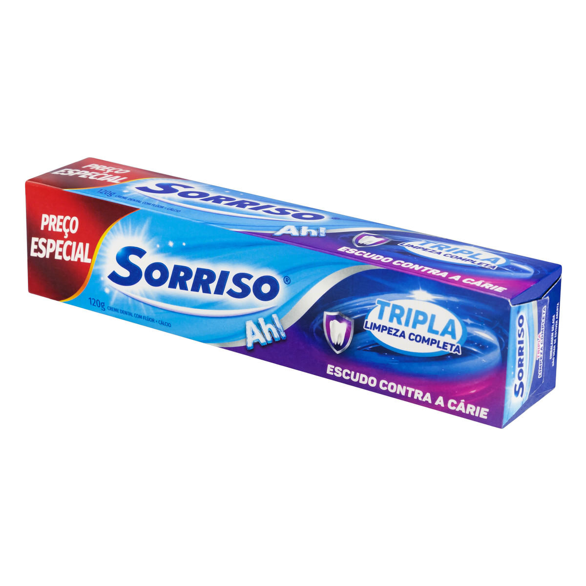 Creme Dental Sorriso Tripla Limpeza Completa Caixa 120g