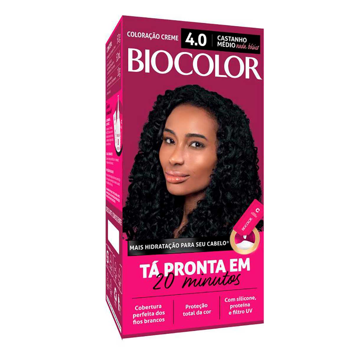 Tinta de Cabelo Biocolor Mini Kit Castanho Malicia 4.0