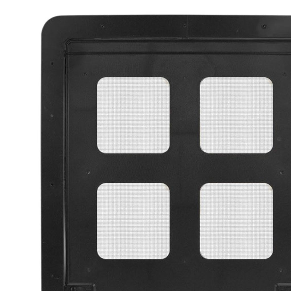 Locking Pet Door Gate with Locking Function Flap Door Animal Supplies for Medium Small Pet - Black， L L