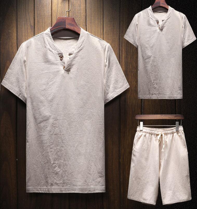 Conjunto Masculino Shorts e Camiseta em Linho - LinhoPlus Set / Sinta a Qualidade do Linho em um Conjunto pensado para Você !!