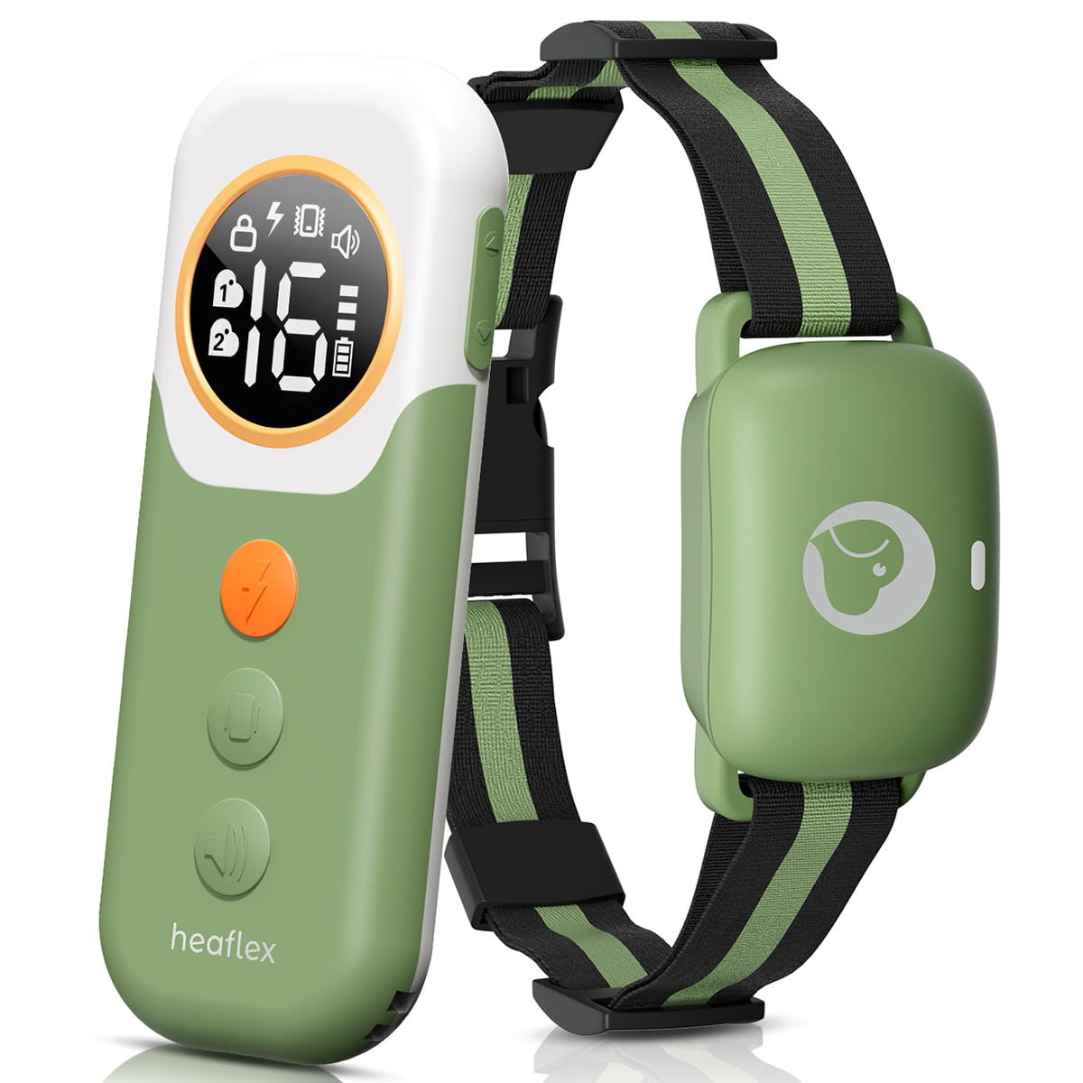 Heaflex Remote Electric Dog Training Collar， No Bark E-Shock Beeps Vibration 3 Safe Training Modes for Small Medium Large Dogs