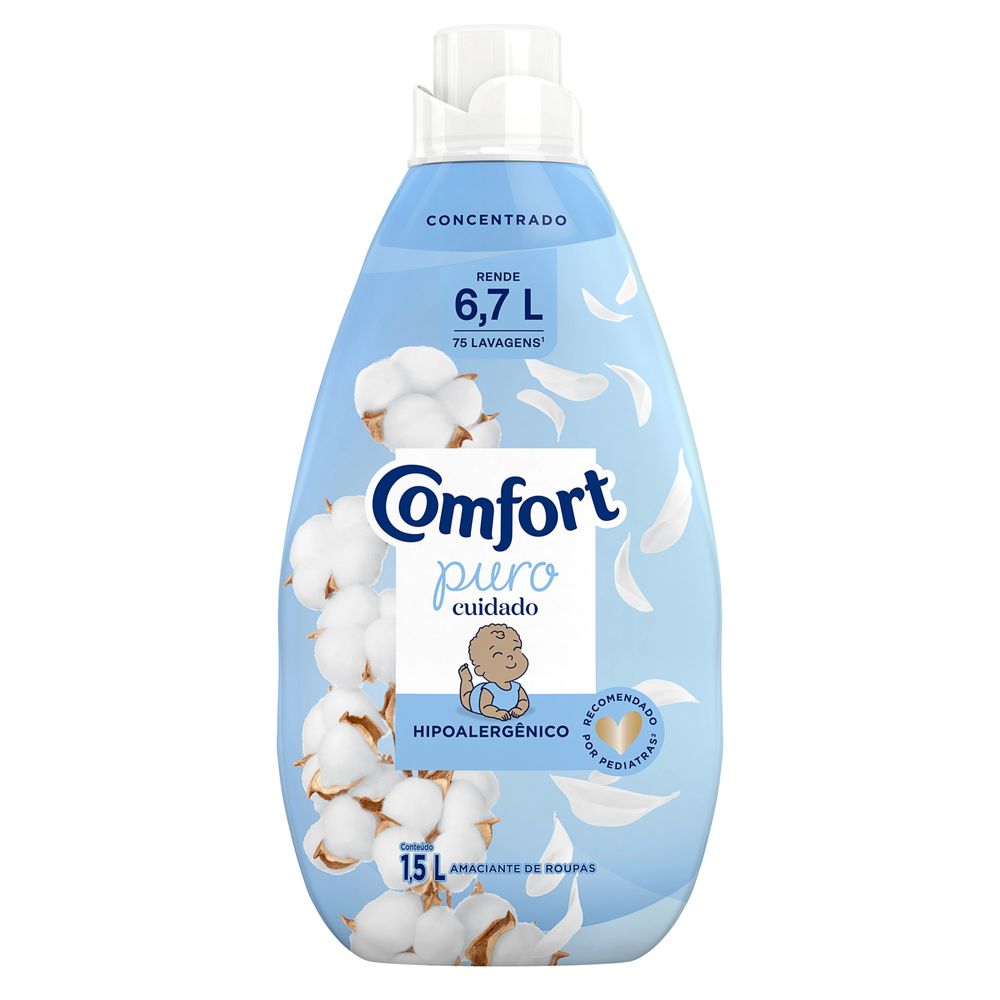 Amaciante Concentrado Comfort Puro Cuidado 1,5 L