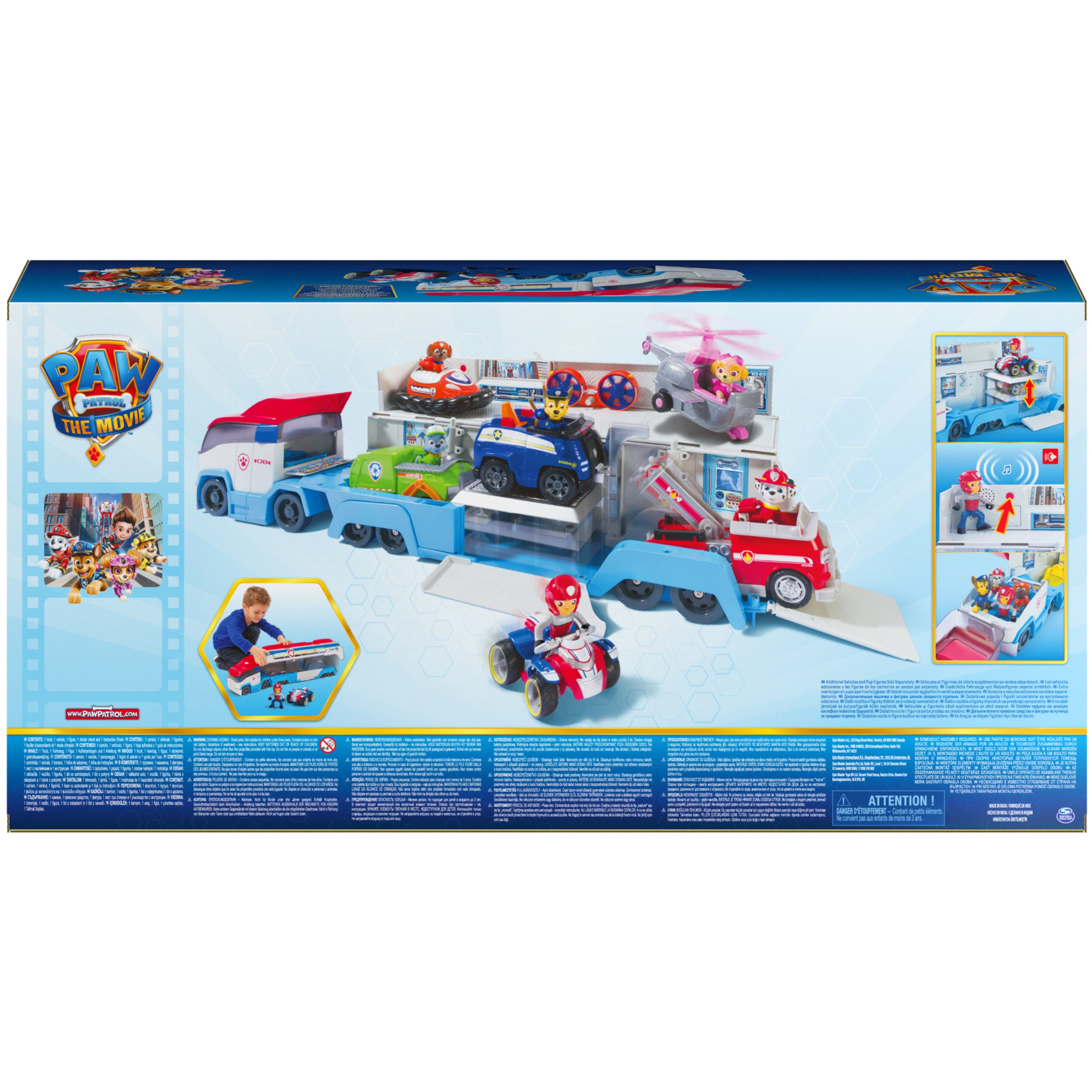 PAW Patrol， Transforming City PAW Patroller Vehicle (Walmart Exclusive)， for Ages 3 and up