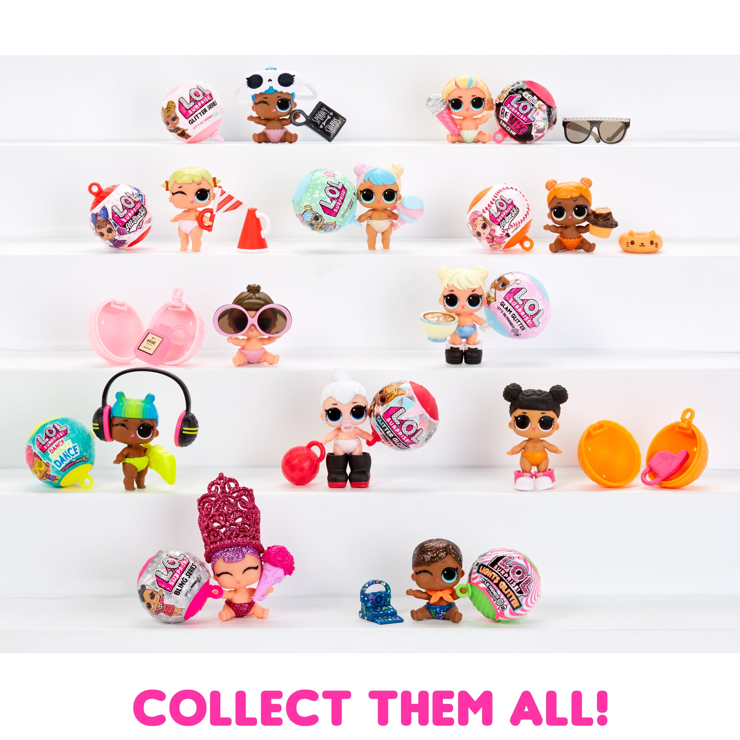 Sooo Mini! LOL Surprise Lil Sisters- with Collectible Lil Sister Doll, 5 Surprises, Mini L.O.L. Surprise Ball, Limited Edition Dolls- Great gift for Girls age 4+