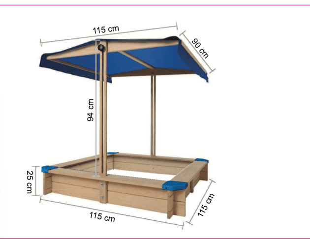 Children's Wooden Sandbox with Adjustable Canopy， Sandpit with Covers Kids Wood Playset Outdoor Backyard - Upgrade Retractable
