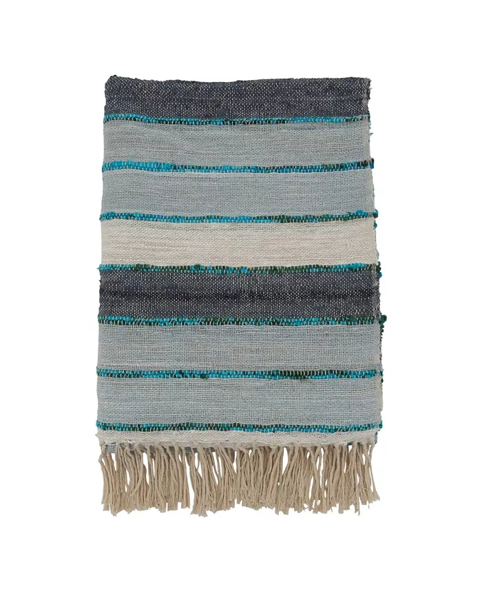 Saro Lifestyle Striped Design Throw Blanket