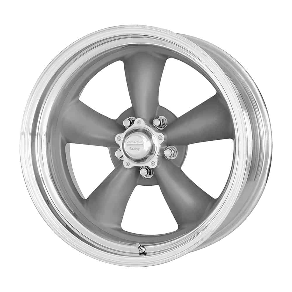 American Racing Vintage VN215 CLASSIC TORQ THRUST II 1 PC VNCL215 22X11 5X5.0 M-GRY MACH-LP 18MM