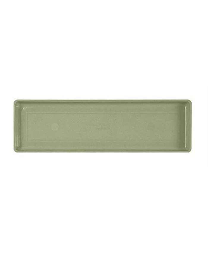 Novelty Flower Box Tray， 30 Inch， Sage