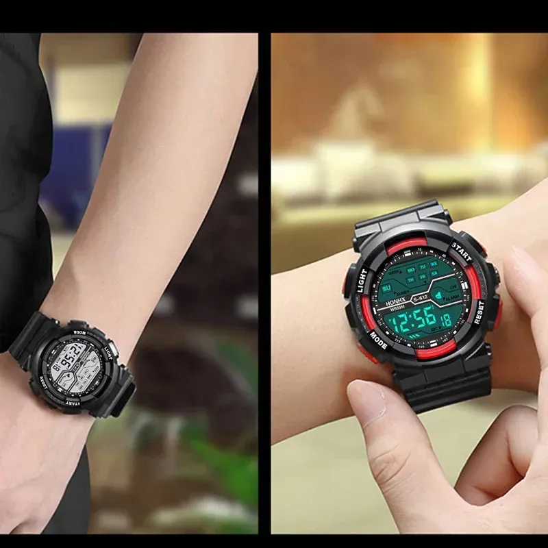 LIUYANGTIAN Men's Sports Watch Waterproof Outdoor Sport Watch Luminous Calendar Digital Clock Electronic Watches for man