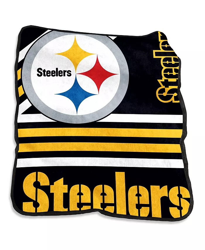 Logo Brands Pittsburgh Steelers 50'' x 60'' Plush Raschel Throw