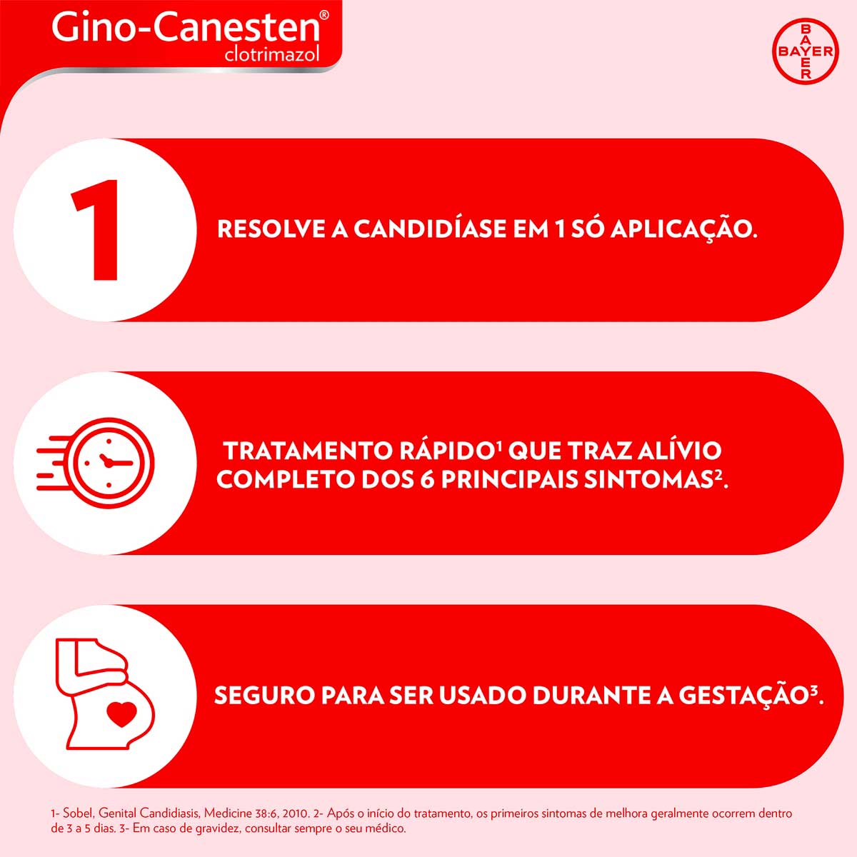Comprimido Vaginal Gino-Canesten Tratamento da Candidiase 1 Dia
