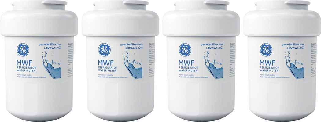 GE Replacement Refrigerator Water And Ice Filter - 4 Pack