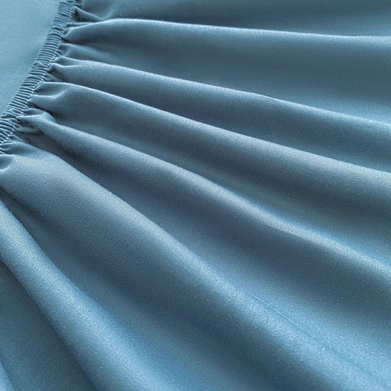 Jogo de Cama CharmeSoberano™ 600 Fios - Algodão Egípcio e Elegância Noturna!