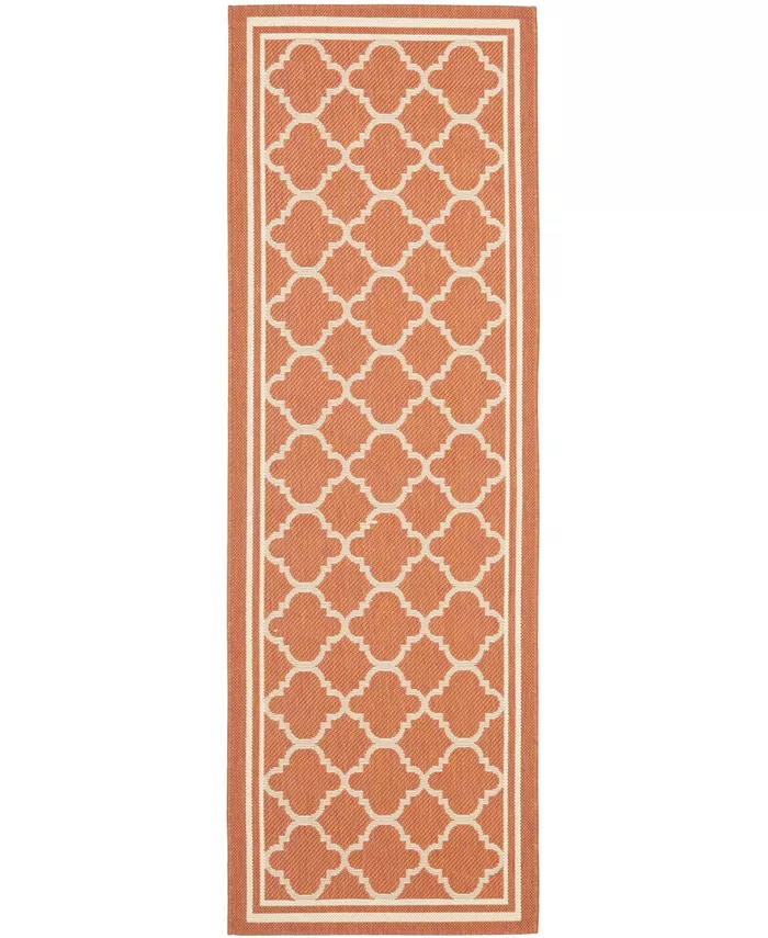 Safavieh Courtyard Terracotta and Bone 2'3