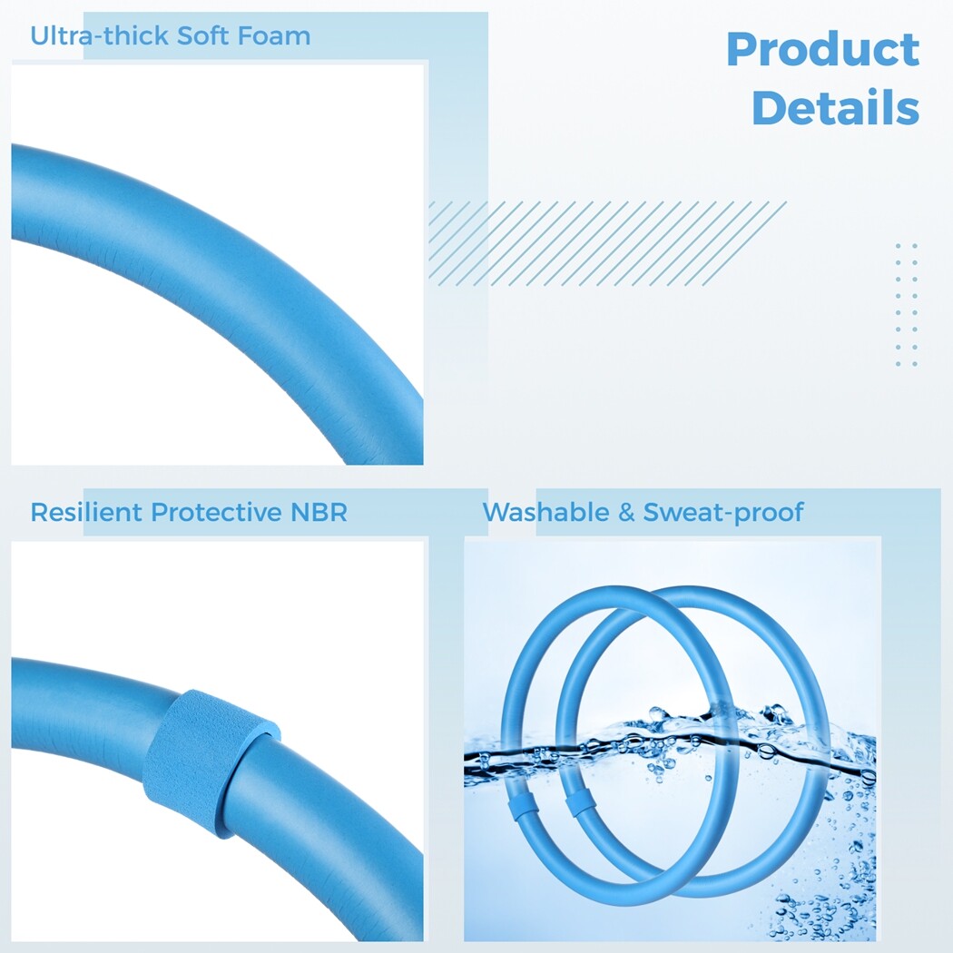 2PCS Arm Hoops， Weighted Hula Hoop for Exercise Workout for Adult Women Weight Loss