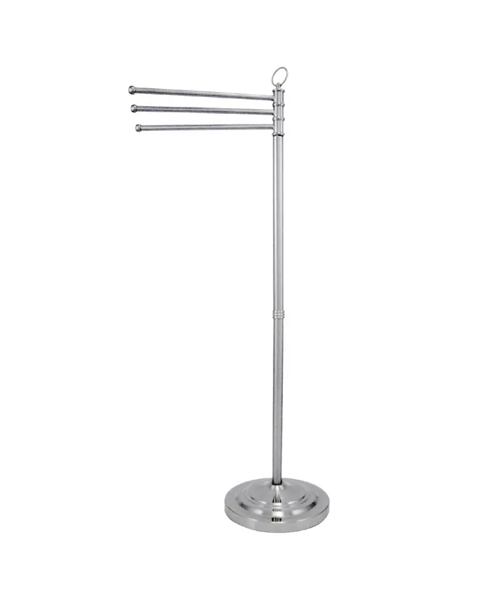 Kingston Brass Vintage Pedestal Towel Bar in Polished Chrome