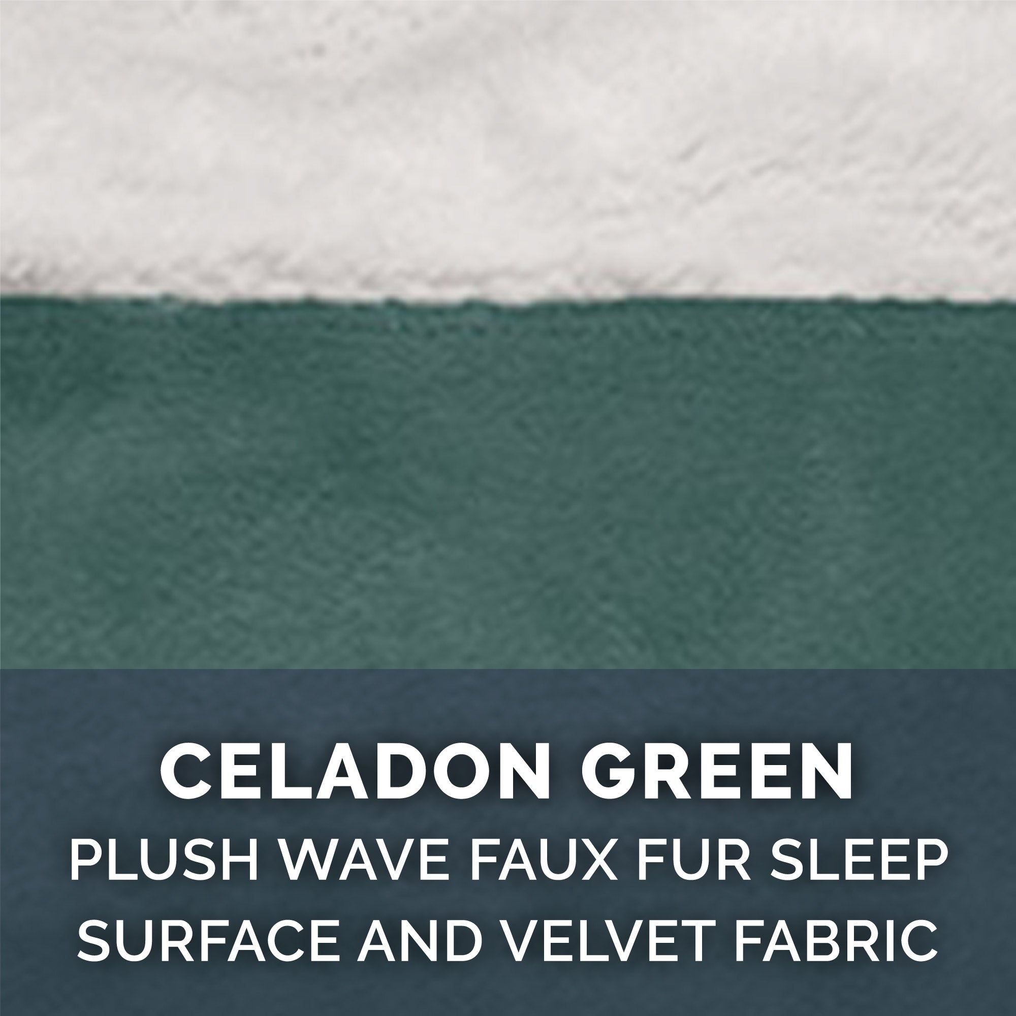 FurHaven Pet Products | Cooling Gel Memory Foam Orthopedic Perfect Comfort Velvet Waves Sofa-Style Couch Pet Bed for Dogs and Cats， Celadon Green， Jumbo Plus