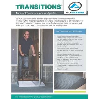 EZ-ACCESS TRANSITIONS Threshold Plate with Applied Surface 12 in. L x 32 in. W TAEP 12