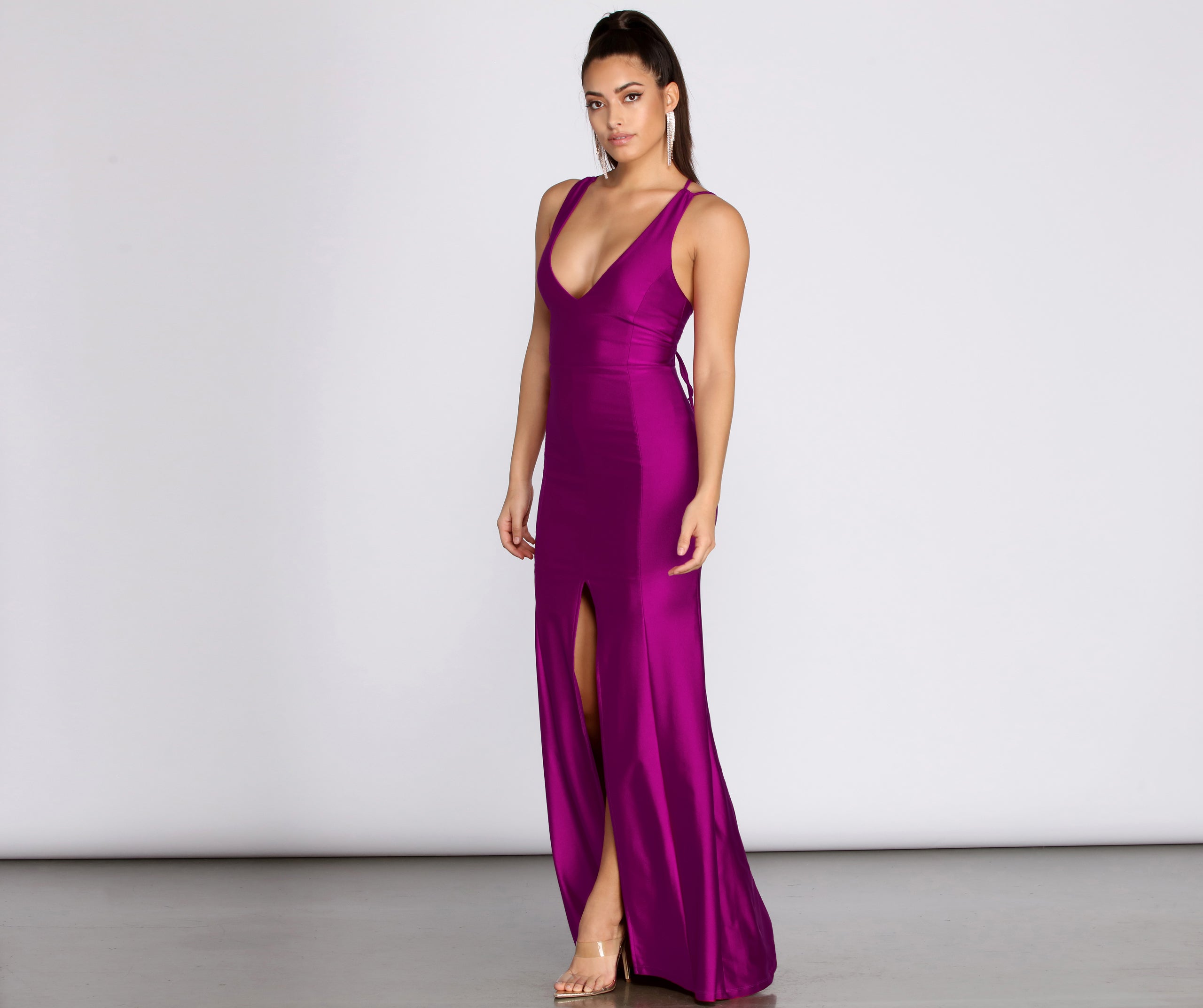 Sami Lace Up Mermaid Dress