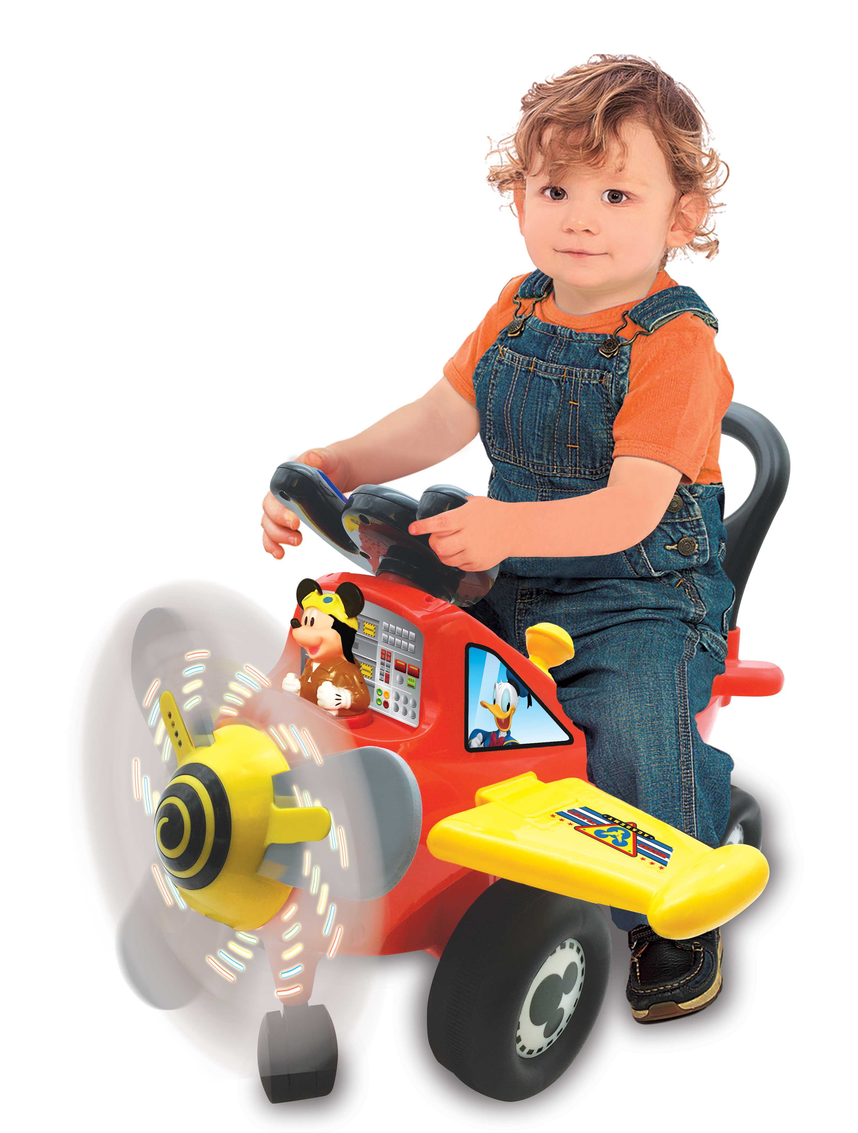 Kiddieland Disney Mickey Mouse Clubhouse Plane Light and Sound Activity Ride-On