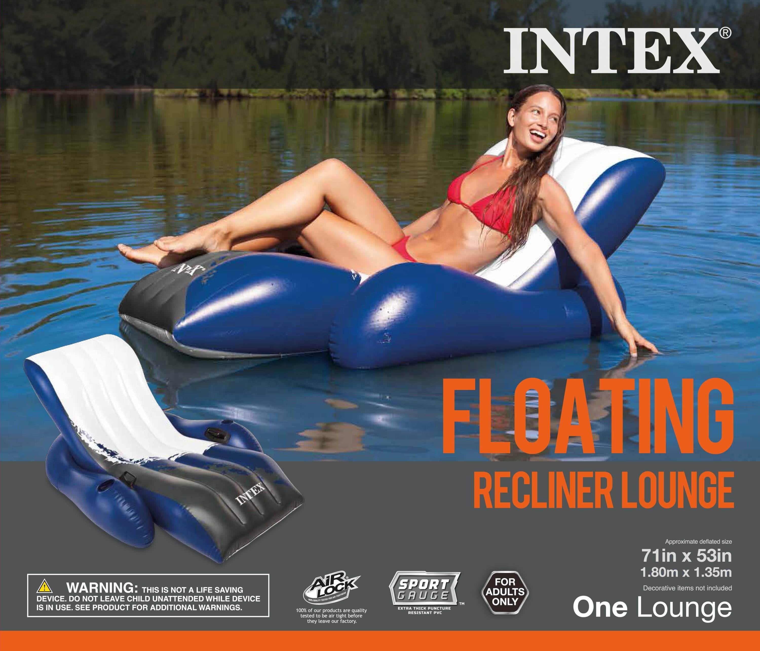 Intex 24 x 12 x 4.3 Ft Ultra XTR Outdoor Pool， 2 Pack of Floats， and Cooler