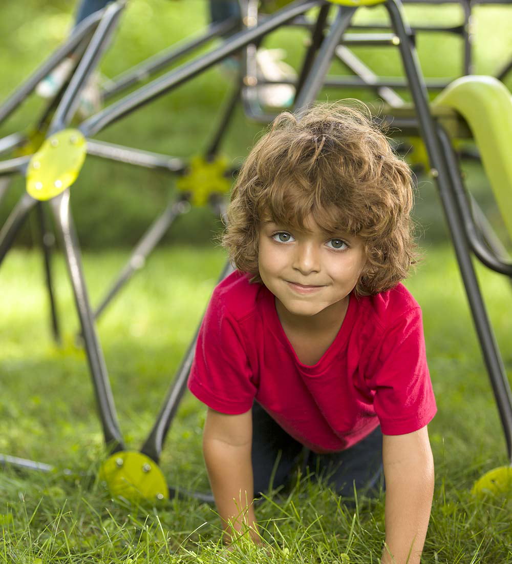 Kids Outdoor Climbing Play Dome with Slide - Backyard Play