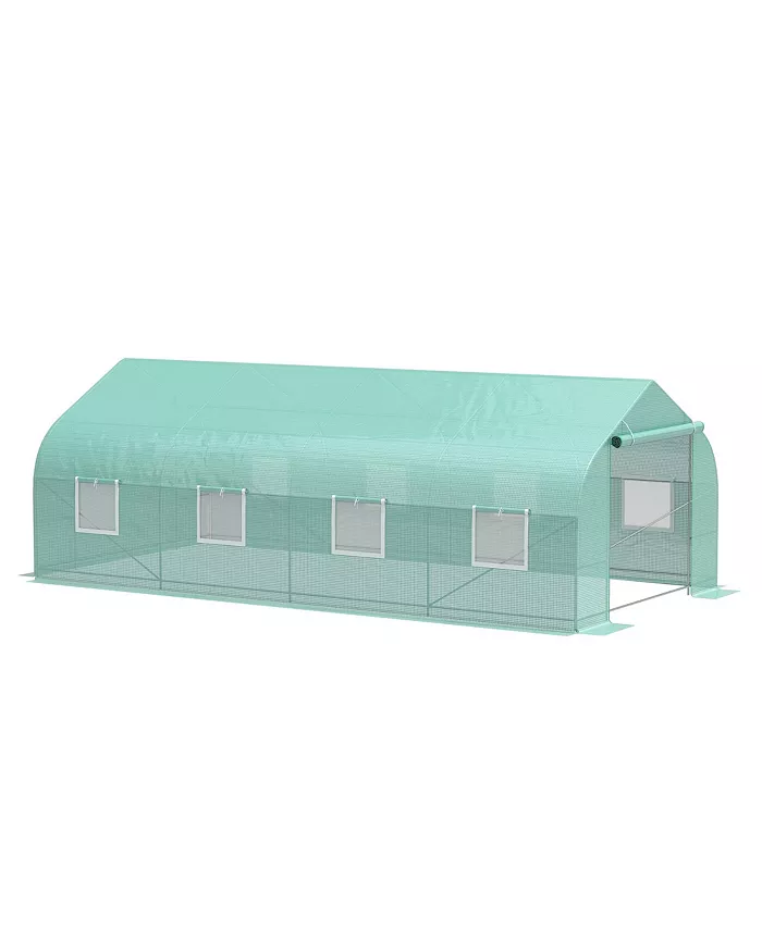 Outsunny 20'x10'x7' Walk-In GREEN HOUSE Plant Gardening Greenhouse Portable