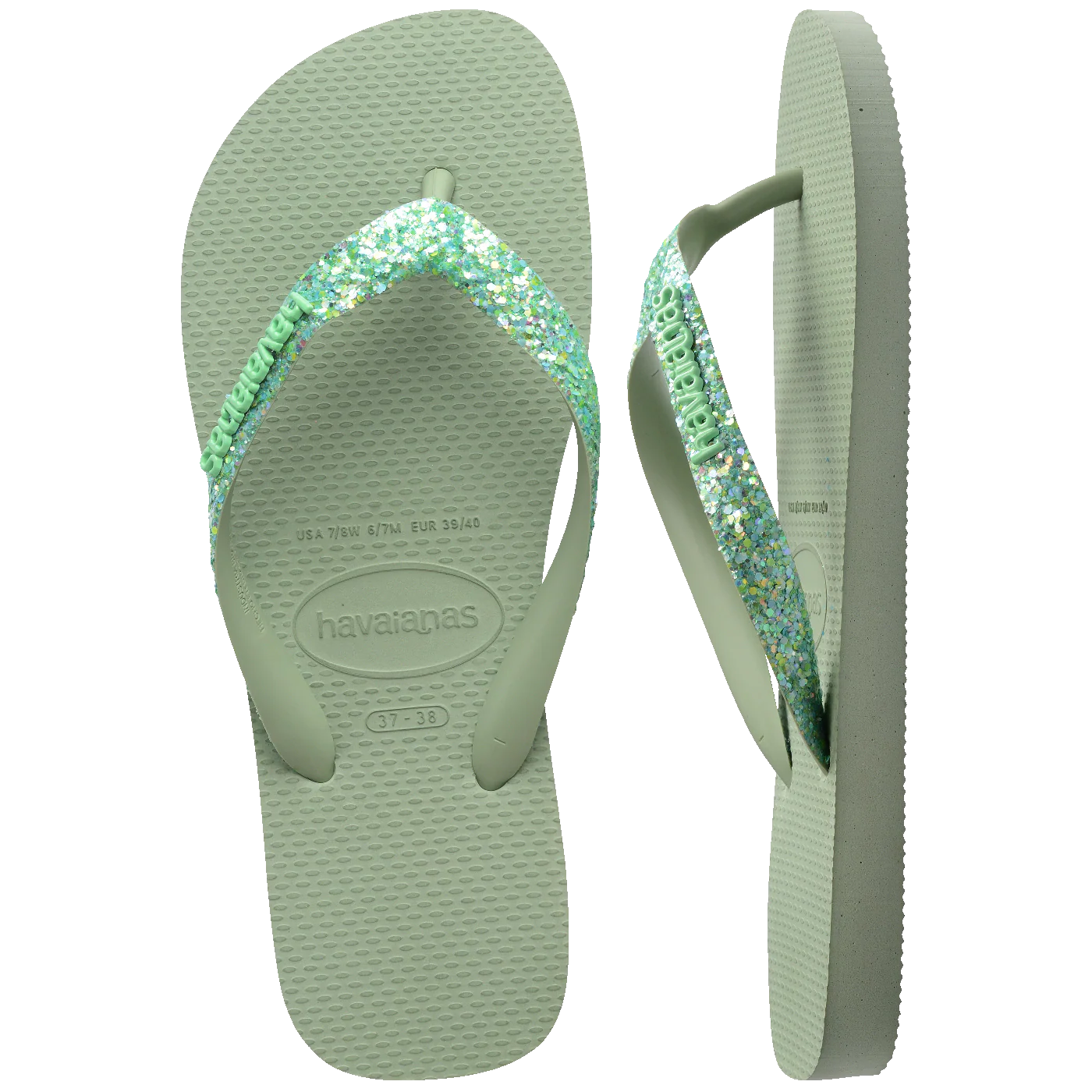 Chinelo Havaianas Top Glitter Neon