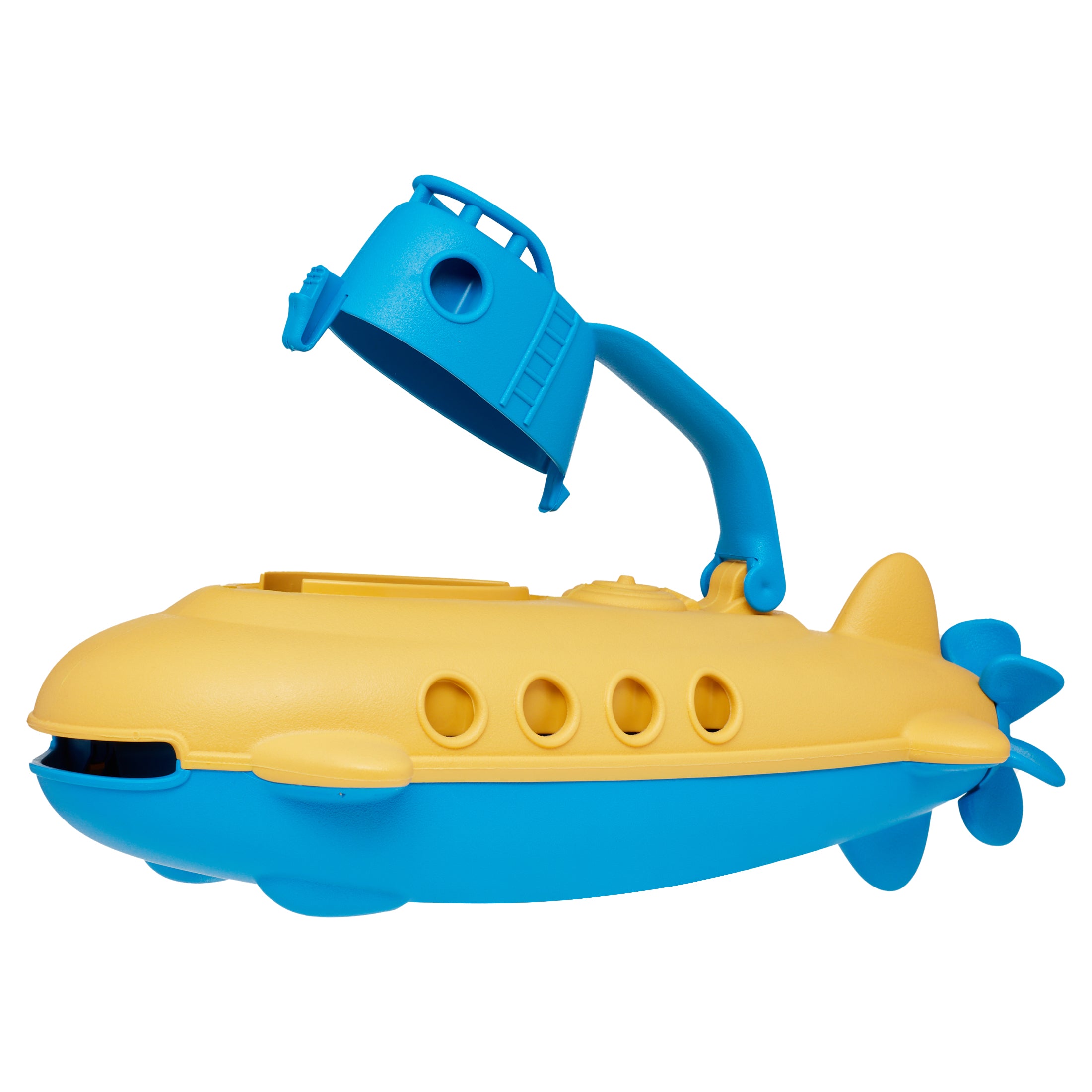 Green Toys Submarine Bath Toy， Blue Cabin， for Unisex Infants 6 Months+