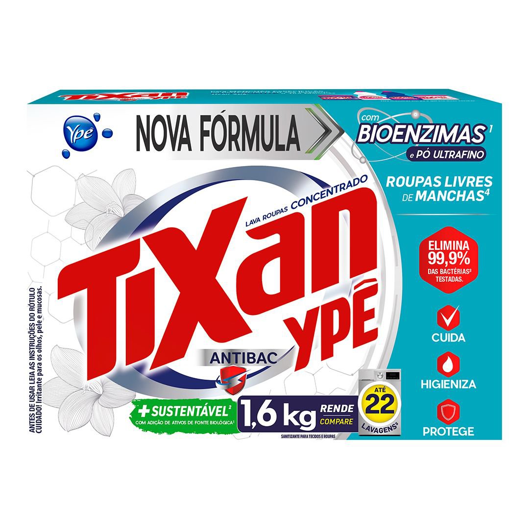 Sabao em Po Tixan Ype Antibac 1,6Kg