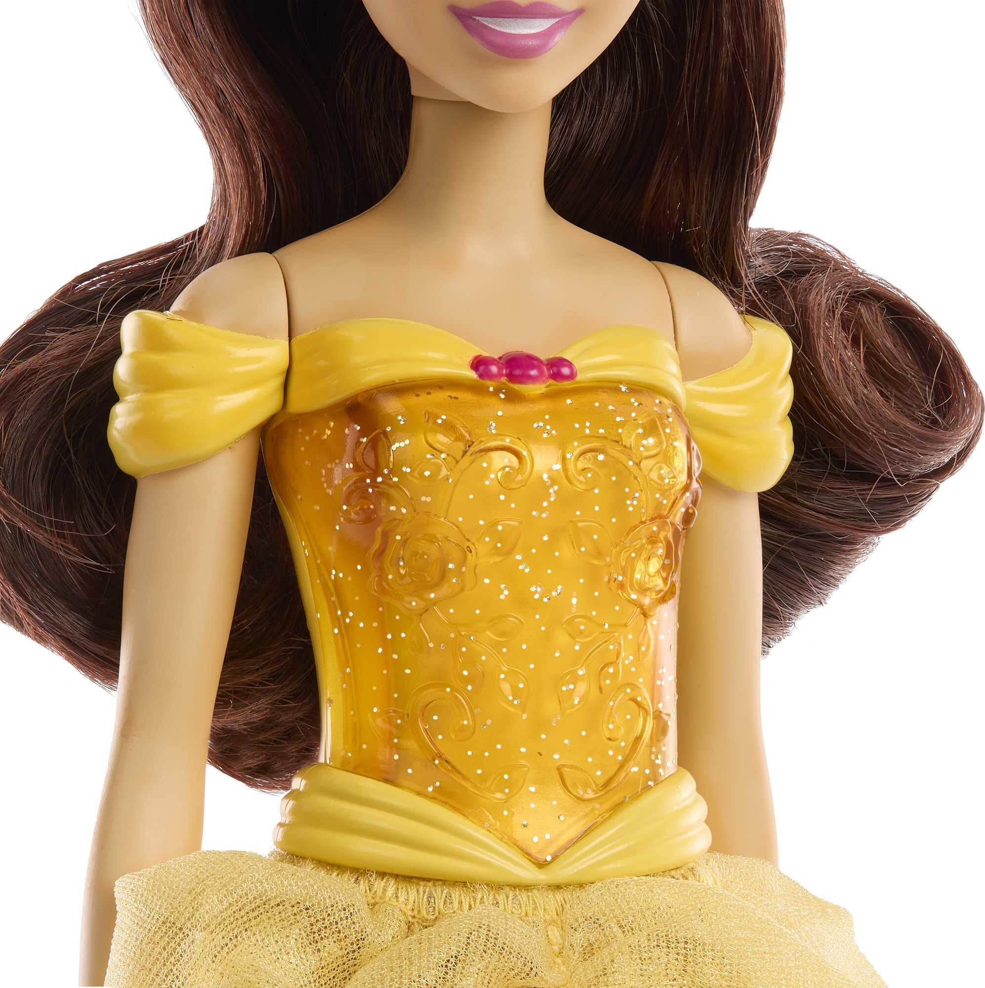 Disney Princess Belle Fashion Doll with Brown Hair, Brown Eyes & Tiara Accessory