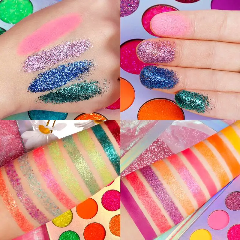 Highly Pigmented Neon Eyeshadow Palette24 Colors Makeup Eyeshadow Pallet