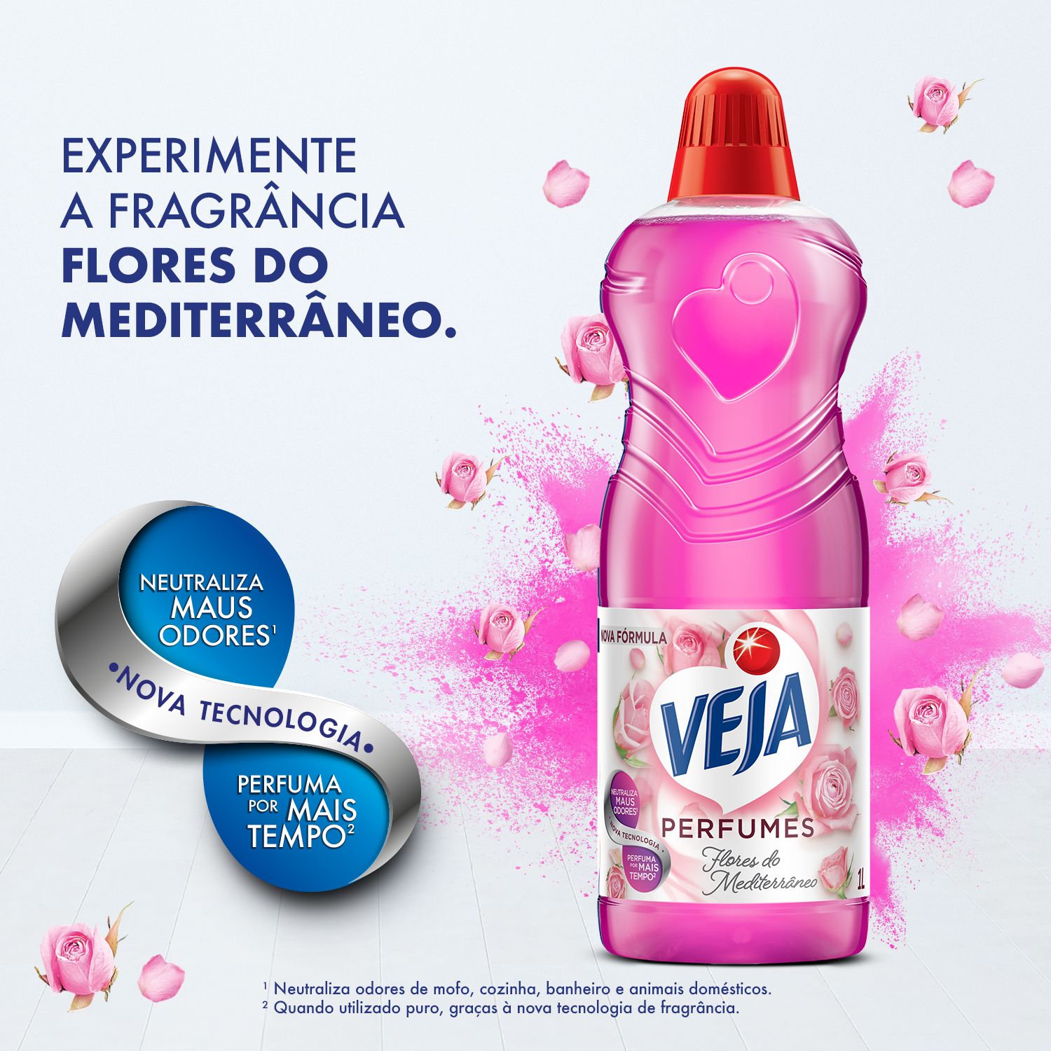 Limpador Perfumado Veja Flores do Mediterraneo - 1L