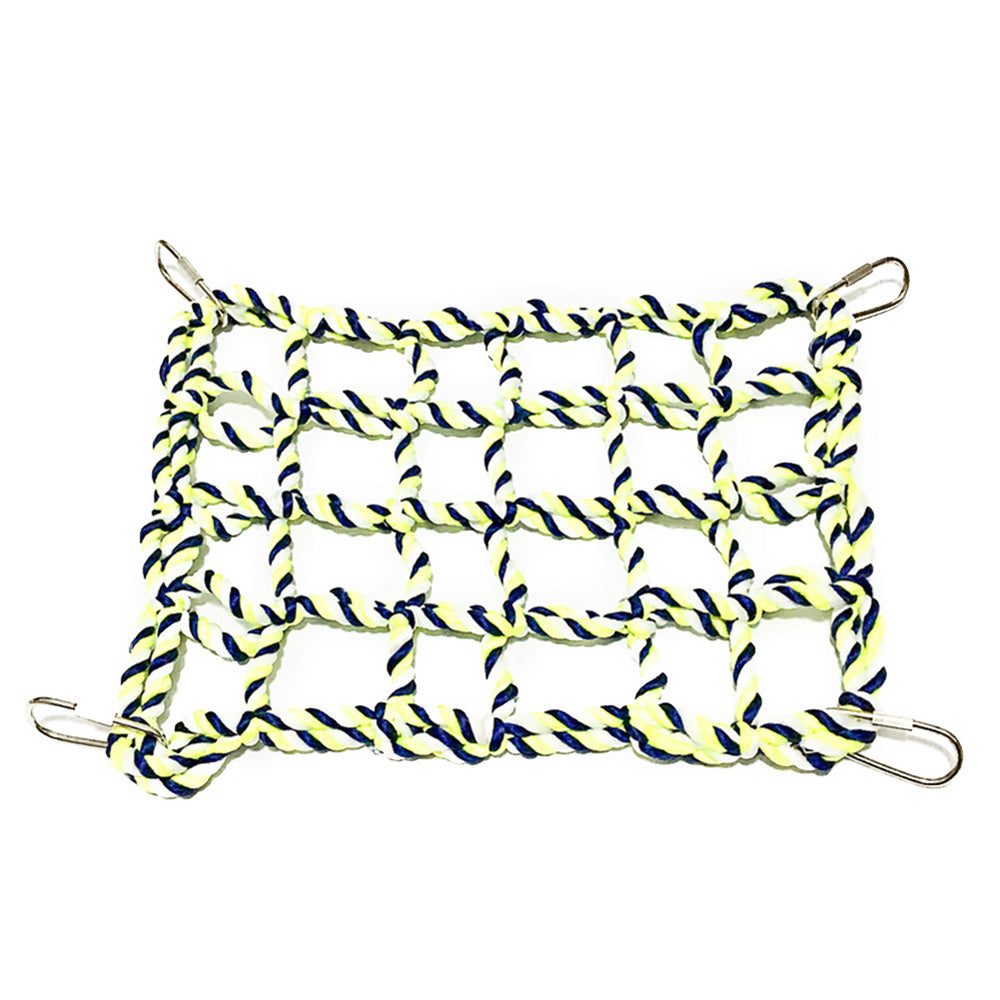 Ferret Macaw Swing Rope Game Parrot Small Animal Pet Supplies Climbing Ladder Hanging Net Bird Toy GREEN