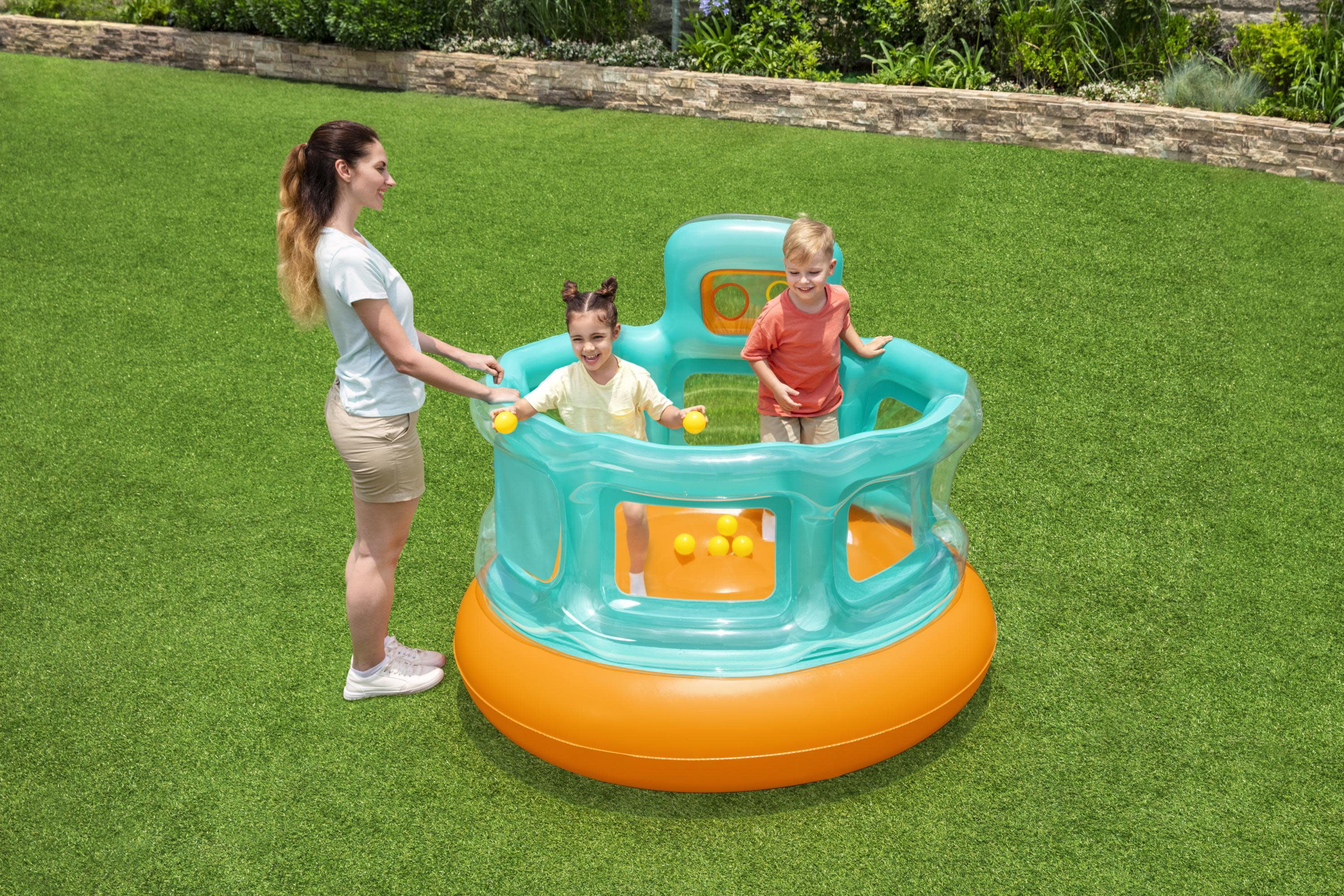 Bestway Hops 'N Hoops Bouncer， 6 Play Balls Included