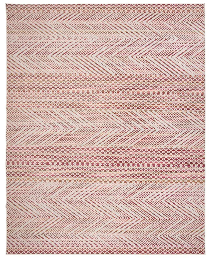 Safavieh Montage Pink and Multi 8' x 10' Outdoor Area Rug