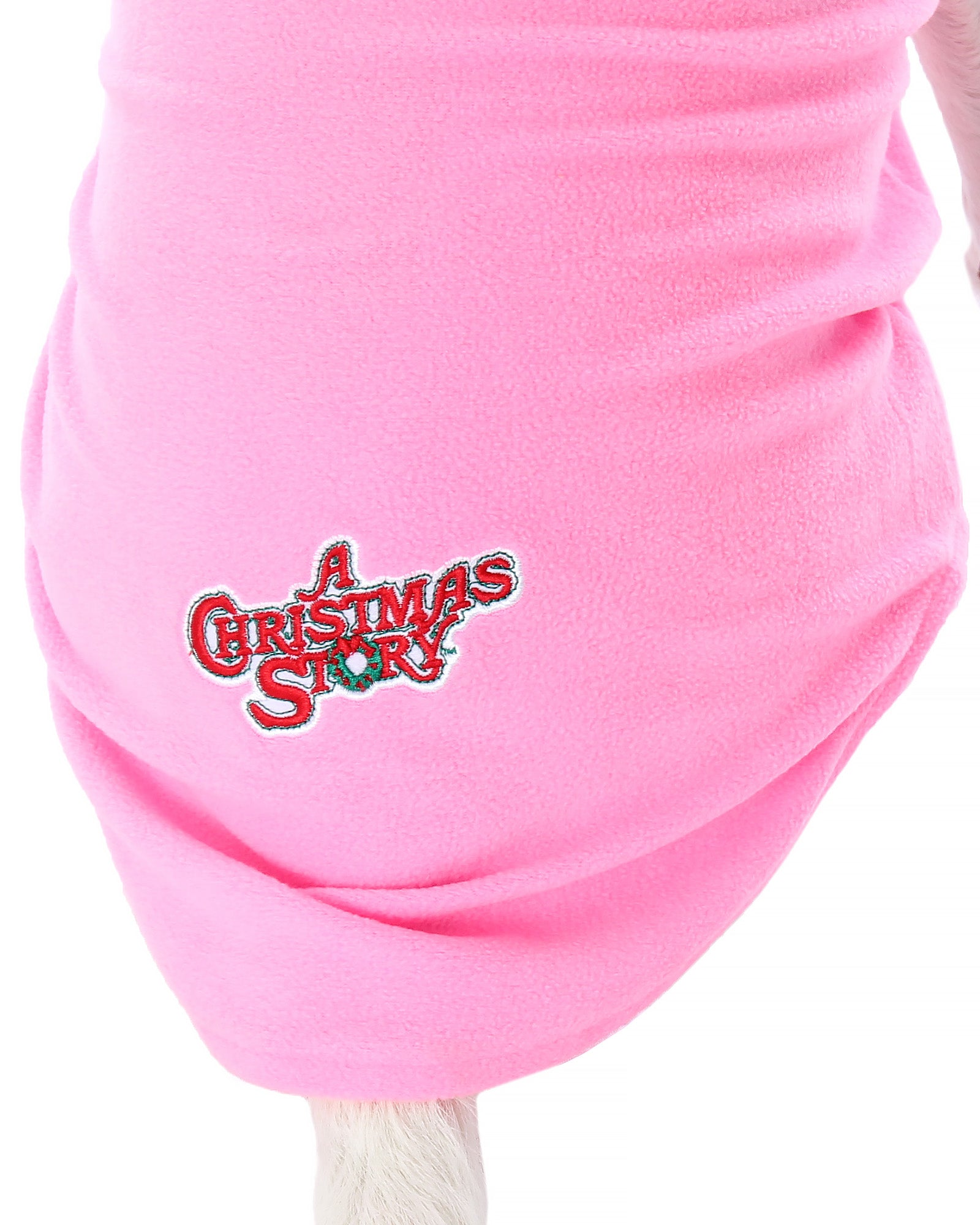 A Christmas Story Ralphie Pet Costume Sweater Pink Deranged Bunny (Medium)