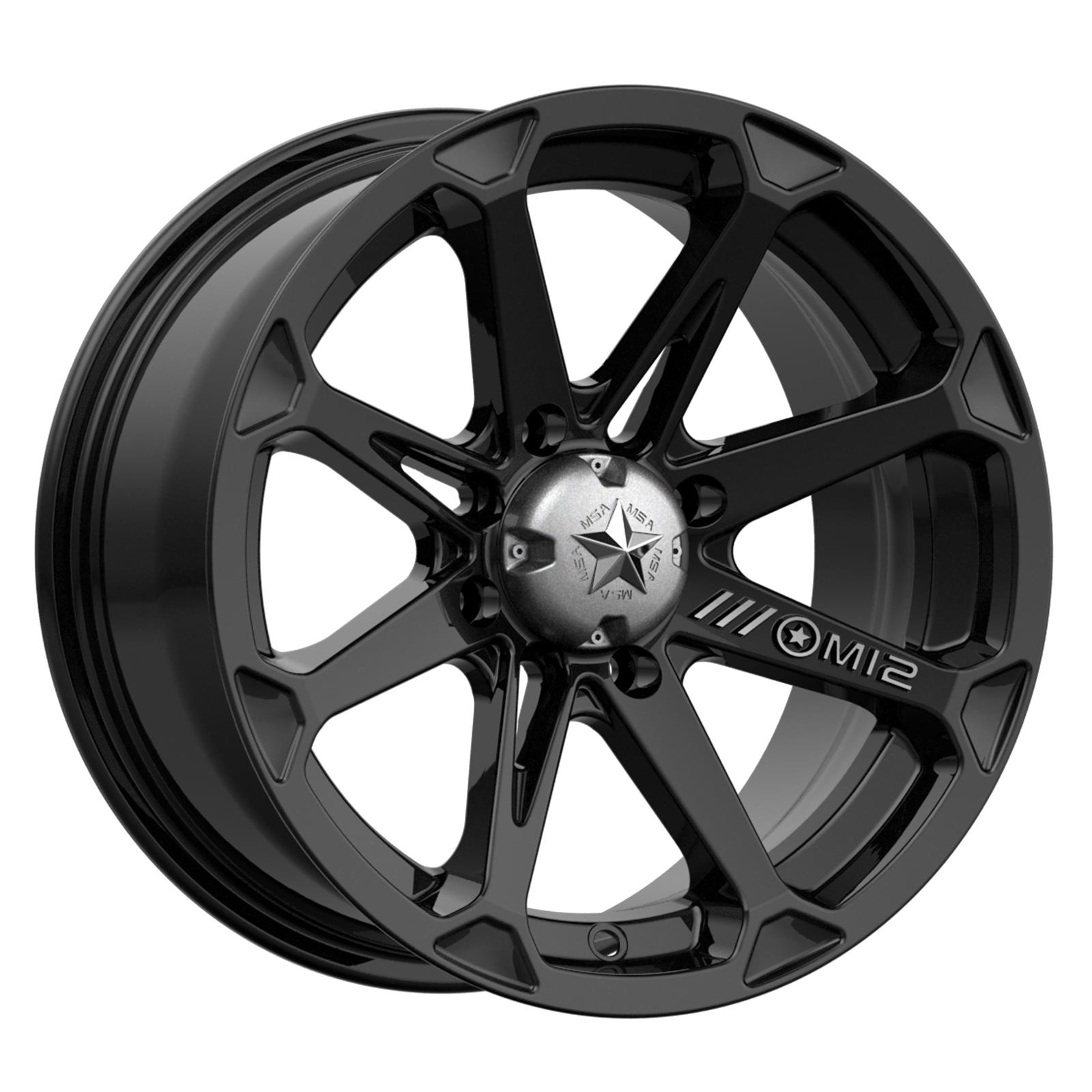 MSA Wheels M12-05737 MSA Wheels M12 Diesel Black Wheels