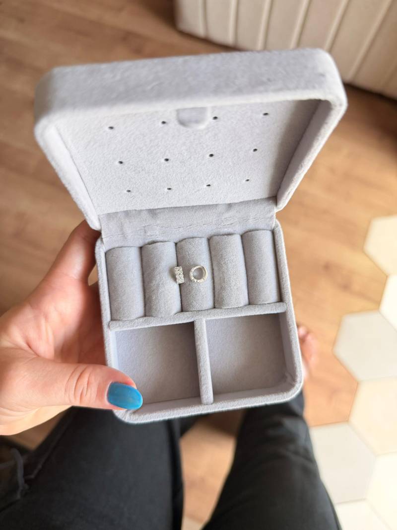 Argolinha Click C/ Zircônia Redonda