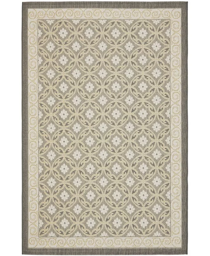 Safavieh Courtyard Anthracite and Light Gray 5'3