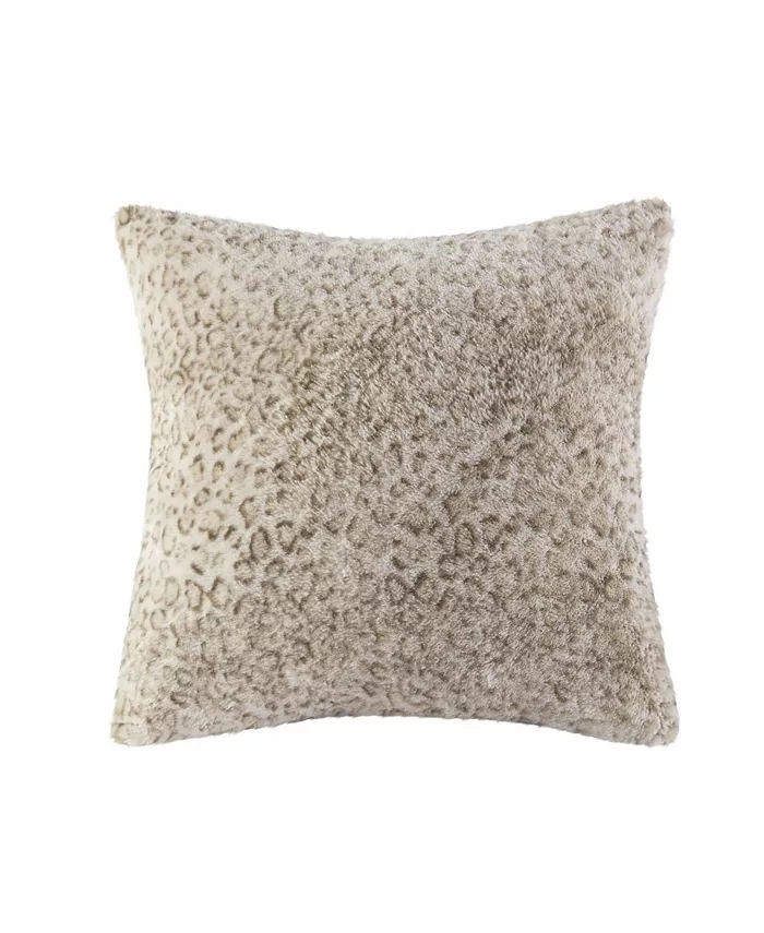 Gracie Mills Zuri Faux Fur Square Pillow